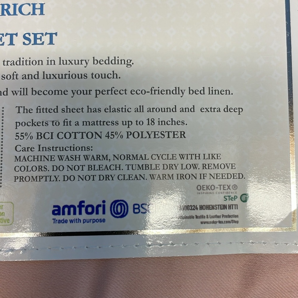 King sheet set - Picture 3 of 4
